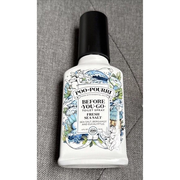 Poo-Pourri Before-You-Go Toilet Spray, Fresh Sea Salt, 4 Fl Oz - Sea Salt -R - Picture 1 of 2